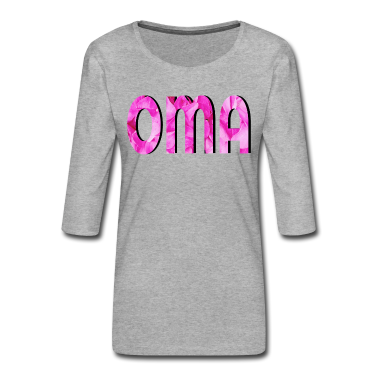 Geburtstagsgeschenk Oma T-Shirt - OMA BLÜTENBLAETTER DESIGN ROSA GROSSMUTTER BLUME