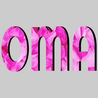 Motiv OMA BLÜTENBLAETTER DESIGN ROSA GROSSMUTTER BLUME