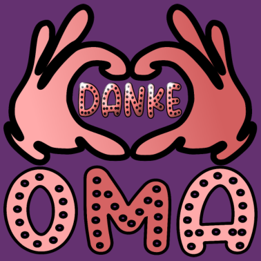 Motiv DANKE OMA HERZEN VERSCHENKE LIEBE