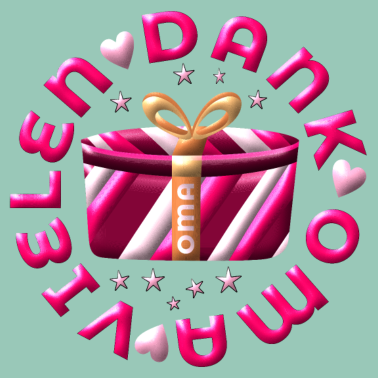 Motiv Vielen Dank Oma Dankeschön Omi DANKE Großmutter