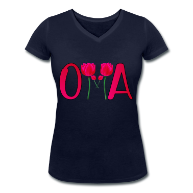 Geburtstagsgeschenk Oma T-Shirt - OMA TULPEN MUTTERTAG BLUMEN PFLANZEN OMI DANKE