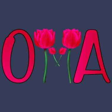 Motiv OMA TULPEN MUTTERTAG BLUMEN PFLANZEN OMI DANKE