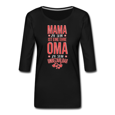 Geburtstagsgeschenk Oma T-Shirt - Oma Geschenk Spruch Oma zu sein ist unbezahlbar