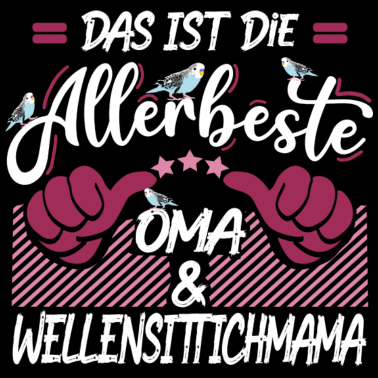 Motiv Wellensittichmama und Oma
