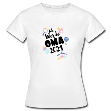 Geburtstagsgeschenk Oma T-Shirt - Ich werde Oma Geschenk Familie