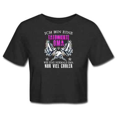 Geburtstagsgeschenk Oma T-Shirt - Tätowierte Oma - Wie eine normale Oma nur cooler