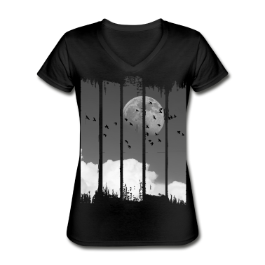 Geburtstagsgeschenk Oma T-Shirt - Vögel Vogel Mond Wolken Natur Himmel Planet Tiere