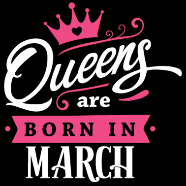 Motiv Queens born in March März Geburtstag Fisch Fische
