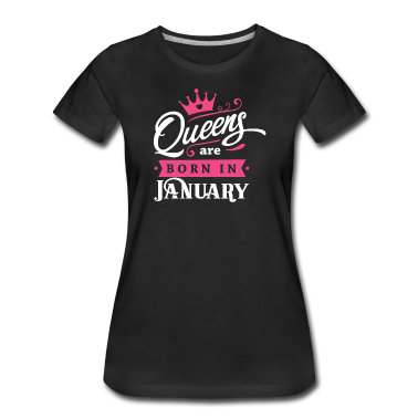 Geburtstagsgeschenk Oma T-Shirt - Queens born in January Geburtstag Januar Steinbock