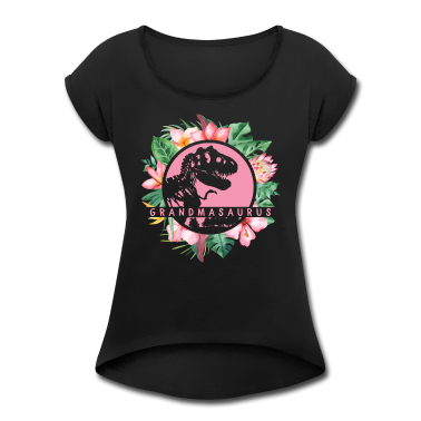 Geburtstagsgeschenk Oma T-Shirt - Nette Grandmasaurus-Blumendinosaurier-Oma