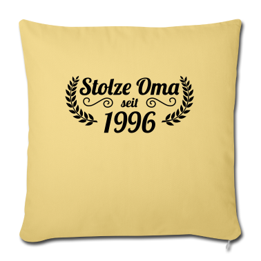 Geburtstagsgeschenk Oma Kissenbezug - stolze Oma seit 1996