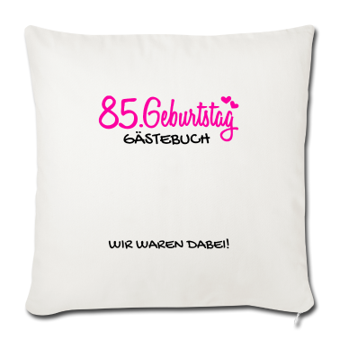 Geburtstagsgeschenk Oma Kissenbezug - 85 Geburtstag Gästebuch Gästeliste