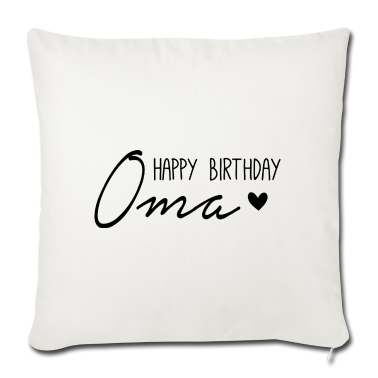 Geburtstagsgeschenk Oma Kissenbezug - Happy Birthday Oma