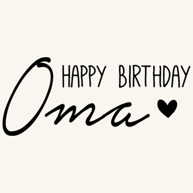 Motiv Happy Birthday Oma