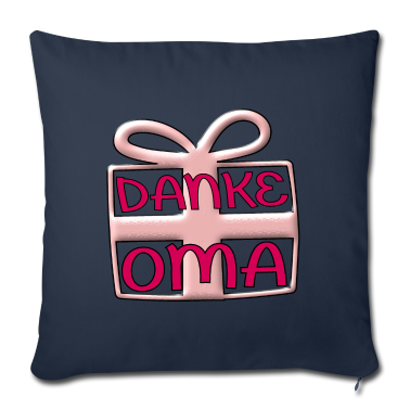 Geburtstagsgeschenk Oma Kissenbezug - DANKE OMA GROßMAMA