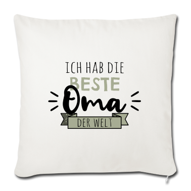 Geburtstagsgeschenk Oma Kissenbezug - Ich hab die beste Oma der Welt