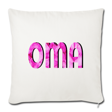 Geburtstagsgeschenk Oma Kissenbezug - OMA BLÜTENBLAETTER DESIGN ROSA GROSSMUTTER BLUME