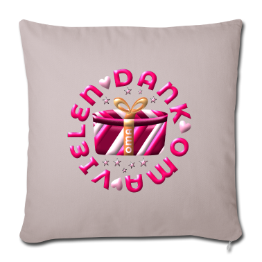 Geburtstagsgeschenk Oma Kissenbezug - Vielen Dank Oma Dankeschön Omi DANKE Großmutter