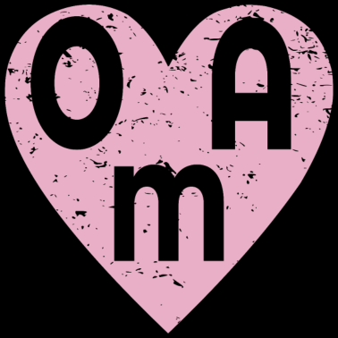 Motiv OMA OMI GROSSMUTTER MUTTERTAG HERZ LIEBE FRAU