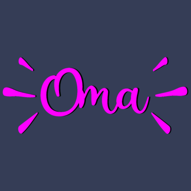 Motiv OMA PINK SCHRIFTZUG RENTNERIN PENSION