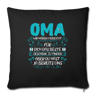 Geburtstagsgeschenk Oma Kissenbezug - Oma Geschenk Geburtstag Geschenkidee