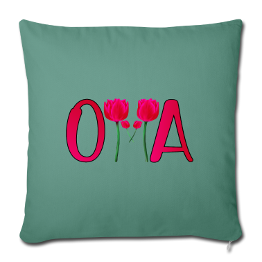 Geburtstagsgeschenk Oma Kissenbezug - OMA TULPEN MUTTERTAG BLUMEN PFLANZEN OMI DANKE