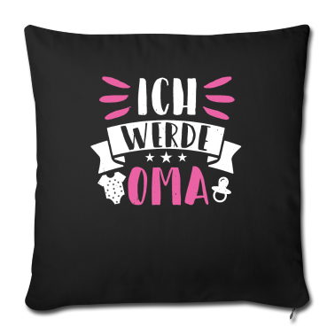 Geburtstagsgeschenk Oma Kissenbezug - Ich werde Oma