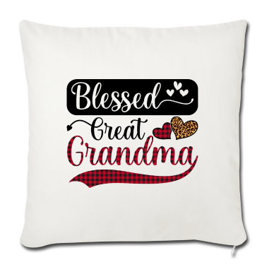 Geburtstagsgeschenk Oma Kissenbezug - Gesegnete große Oma, lustige süße Oma Geschenk