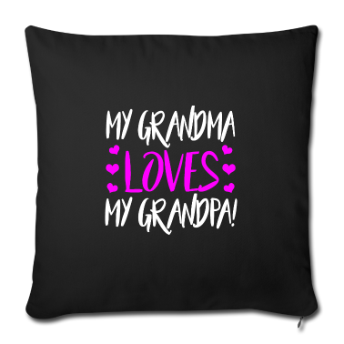 Geburtstagsgeschenk Oma Kissenbezug - Oma liebt Opa Oma Geschenkidee