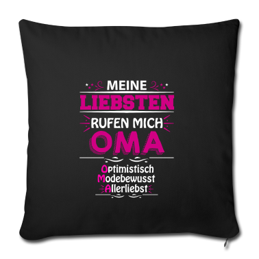 Geburtstagsgeschenk Oma Kissenbezug - Meine Liebsten rufen mich Oma Geschenk