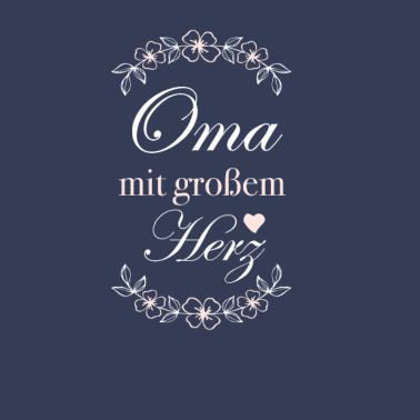 Motiv Oma mit großem Herz