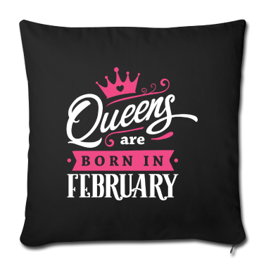 Geburtstagsgeschenk Oma Kissenbezug - Queens born in February Geburtstag Februar