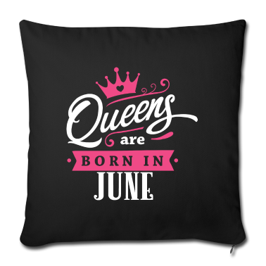 Geburtstagsgeschenk Oma Kissenbezug - Queens born in June Juni Zwillinge Geburtstag