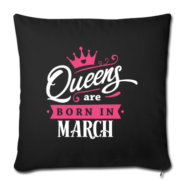 Geburtstagsgeschenk Oma Kissenbezug - Queens born in March März Geburtstag Fisch Fische