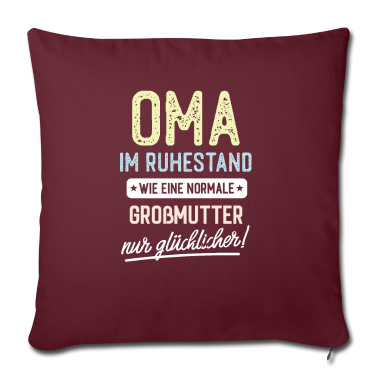 Geburtstagsgeschenk Oma Kissenbezug - Oma im Ruhestand Spruch