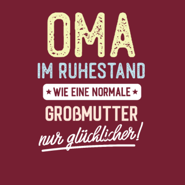 Motiv Oma im Ruhestand Spruch