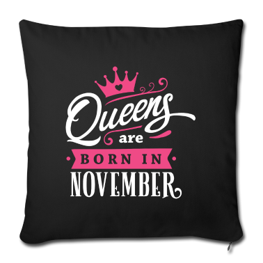 Geburtstagsgeschenk Oma Kissenbezug - Queens born in November Geburtstag Skoprion B-Day