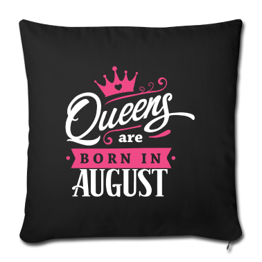 Geburtstagsgeschenk Oma Kissenbezug - Queens are born in August Löwe geboren Geschenk