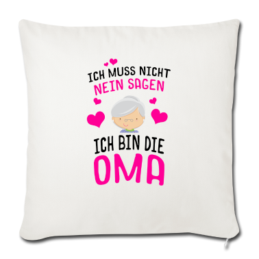Geburtstagsgeschenk Oma Kissenbezug - Ich bin die Oma Geschenk Geschenkidee