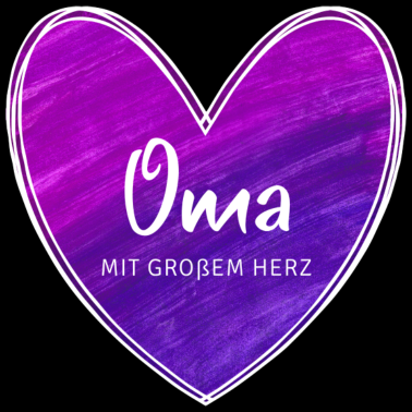 Motiv Oma mit großem Herz