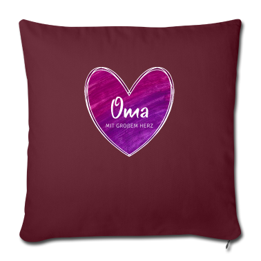 Geburtstagsgeschenk Oma Kissenbezug - Oma mit großem Herz