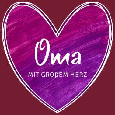 Motiv Oma mit großem Herz