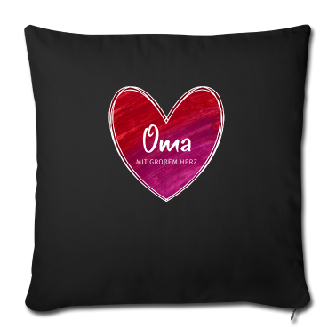 Geburtstagsgeschenk Oma Kissenbezug - Oma mit großem Herz