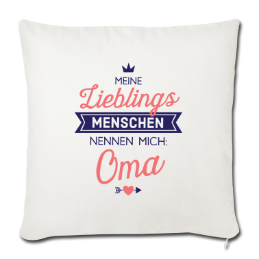 Geburtstagsgeschenk Oma Kissenbezug - Lieblingsmenschen Oma Geschenk Spruch