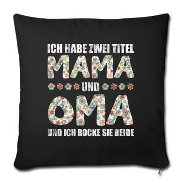 Geburtstagsgeschenk Oma Kissenbezug - Oma Mama Geschenkidee
