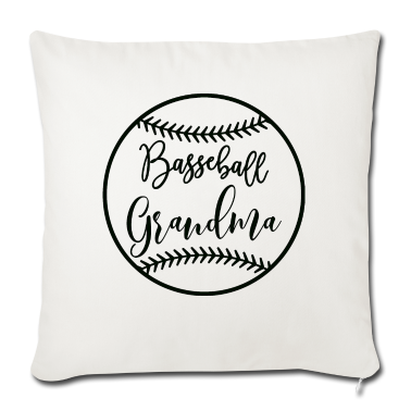 Geburtstagsgeschenk Oma Kissenbezug - Baseball Oma Schwarz