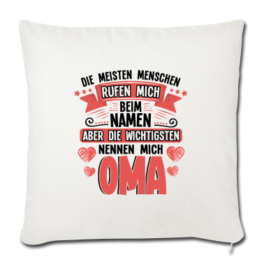 Geburtstagsgeschenk Oma Kissenbezug - Die wichtigsten nennen mich Oma