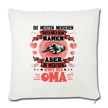 Geburtstagsgeschenk Oma Kissenbezug - Die wichtigsten nennen mich Oma