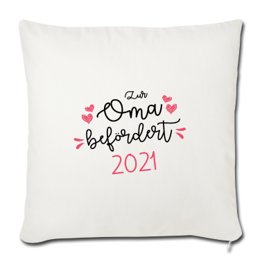 Geburtstagsgeschenk Oma Kissenbezug - Zur Oma befördert 2021