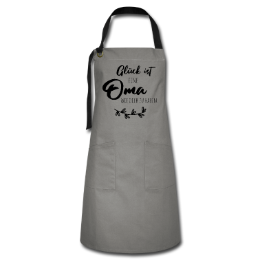Geburtstagsgeschenk Oma Schürze - Glück ist, eine Oma wie dich zu haben.